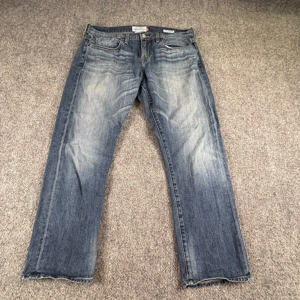 Lucky Brand Dylan Boyfriend Jeans Women's 4/27 Blue Distressed Grunge Y2K Indie